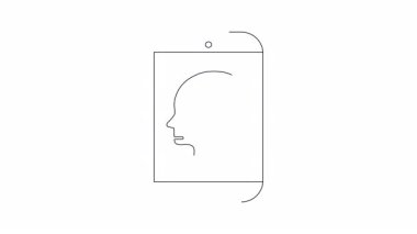 Animasyon akıllı telefon bir dolar işareti ile beyni gösteriyor, dijital finans ve para yönetimini sembolize ediyor. Finansal teknoloji ve yatırım içeriği için ideal.