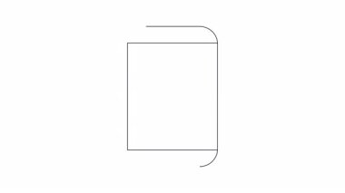 Basit bir animasyon, zihinsel sağlık desteği ve teknolojiyi temsil eden mobil bir uygulamada beyni gösteriyor..