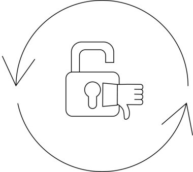 Sürekli bir değerlendirme döngüsünde güvenlik zaaflarının ve potansiyel risklerin vurgulandığı, savunmasızlığın sembolik bir tasviri.