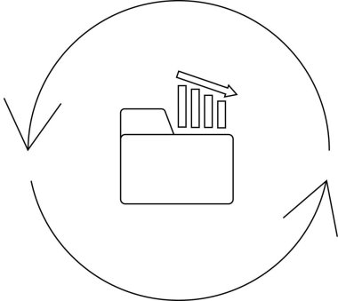 Bu resim bir dizin, grafik ve döngü ile veri kaybı önlemesini temsil eder.