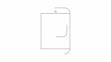 Kalp ve okla aşk mesajı gösteren akıllı bir telefonun basit bir animasyonu. Sevgililer Günü için mükemmel ya da sevgimi ifade etmek için..