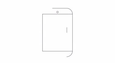 Anahtar simgesini gösteren, güvenlik ve dijital erişimi sembolize eden basit bir akıllı telefon çizimi.