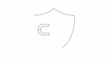 Kalpleri çeken, sevgi ve ilişkileri sembolize eden mıknatısı olan bir kalkan. Randevu uygulamaları, güvenlik ve duygusal refah için ideal.