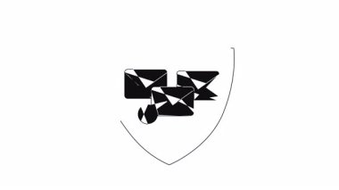 Çevrimiçi güvenliğin önemini vurgulayan e-posta güvenliğinin görsel bir temsili..