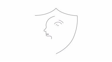 Zihinsel sağlığın, bilişsel fonksiyonların ve nörolojik refahın korunmasını sembolize eden, kalkan içindeki bir beynin kavramsal çizimi. Sağlık, bilim ve teknoloji temaları için ideal.