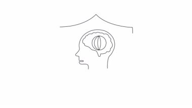 Bir kalkanın içindeki beynin kavramsal çizimi, fikri mülkiyet korumasını, bilişsel sağlığı ve zihinsel dayanıklılığı sembolize eder..