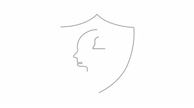 Zihinsel uyanıklığı, bilişsel korumayı ve beyin sağlığının önemini sembolize eden, içinde çan olan bir beyni koruyan bir kalkanın kavramsal çizimi..