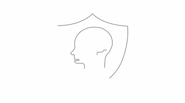 Zihnini olumsuzluktan koru. Akıl sağlığı koruma konsepti. Zararlı düşüncelere karşı dayanıklılığı ve savunmayı simgeler. Pozitifliği ve kendine bakımı teşvik et..