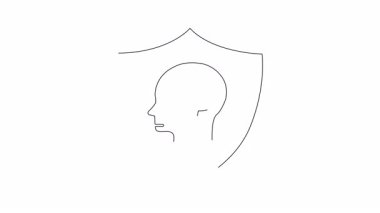 Zihinsel sağlık, bilişsel refah ve psikolojik güvenliği sembolize eden kavramsal illüstrasyon. Zihnin korunmasını ve duygusal dayanıklılığı temsil eder..