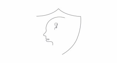 Zihninizi ve esenliğinizi bir kalkan ile korumanın önemini sembolize eden zihinsel sağlık korumasının görsel bir temsili..