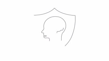 Zihinsel güvenlikle ilgili düşüncelerinizi ve fikirlerinizi korumanın önemini vurgulayan kavramsal bir video. Video bir beyin ve kilit sembolü kullanıyor..