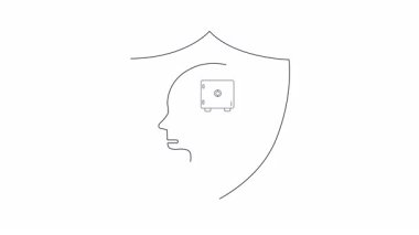 Dijital çağda fikri mülkiyet korumanın önemini gösteren kavramsal video, güvenliğin vurgulanması ve yaratıcı fikirlerin korunması.