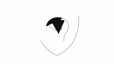 Bilişsel güvenliğin kavramsal temsili, zihinsel verilerin ve bilgilerin insan zihninde korunması..