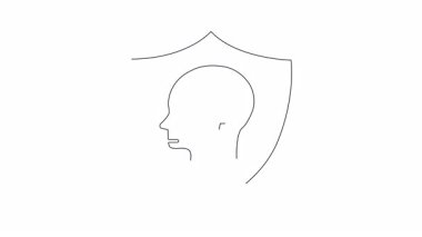 Zihni olumsuz ve zararlı konuşmalardan koruyarak, sağlıklı bir bilişsel ortamı teşvik ederek zihinsel refahın korunmasının görsel bir temsili..