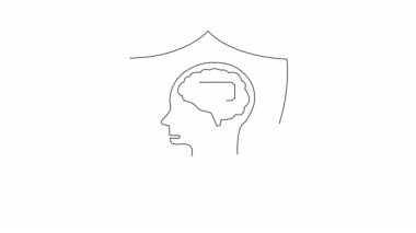 Beyin ve dolar işareti olan bir kafayı koruyan bir kalkanın kavramsal çizimi zihinsel sağlık ve finansal güvenliği simgeliyor..