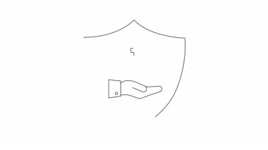 Kan bağışı torbası içeren bir kalkan amblemi, tıbbi korumayı ve kan bağışının sağlık hizmetleri için önemini simgeliyor..