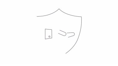 Bir sosis ve bir el içeren basit bir arma çizimi, kraliyet veya yiyecekle ilgili tasarımlar için mükemmel..