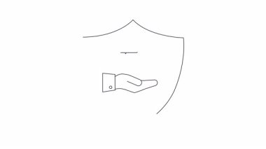 İnsansız hava aracı güvenliğini temsil eden bir kalkan amblemi gelişmiş teknoloji ve güvenlik önlemleriyle insansız hava araçlarını korumanın önemini vurguluyor..