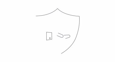 Zihinsel sağlık korumasını gösteren kavramsal animasyon. Zihnin korunmasını sembolize eden, zihinsel refahın ve özenin önemini vurgulayan bir kalkan..