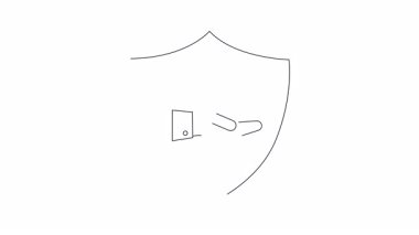 Elmas ve el içeren bir kalkan. Korunmayı, değeri ve güvenliği simgeliyor. Finans, sigorta veya lüks kavramlar için ideal.