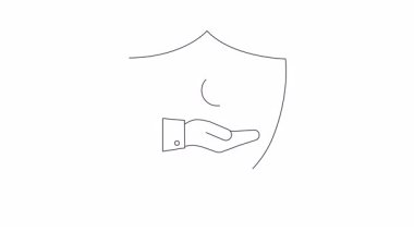 Mıknatıs ve eli olan bir kalkan, cazibeyi, korumayı ve olumsuzluğa karşı koruyarak olumlu etkiler yaratma gücünü sembolize eder..