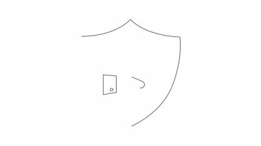 Güvenli bir ortamda güvenlik, koruma ve veri paylaşımını sembolize eden, el verileri paylaşan bir kalkan. Teknoloji ve siber güvenlik için ideal.