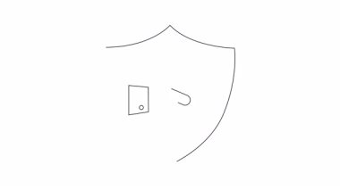 El ve haç ile korunmayı, güvenliği ve güvenliği simgeleyen bir kalkan. Sağlık, sigorta ve güvenlikle ilgili içerik için ideal.