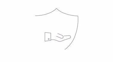 Zaman yönetimini, teslim tarihlerini ve verimliliği temsil eden bir kalkan ikonu. İş için mükemmel, verimlilik ve hedeflere ulaşmak için. Vektör illüstrasyonu.