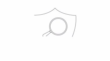 Askısı olan bir kalkan ikonu, giysi ve moda ile ilgili işletmelerin güvenliğini ve korunmasını sembolize ediyor. Markalaşma ve tasarım projeleri için ideal.