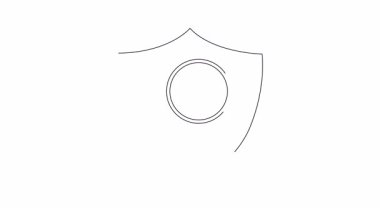 Büyüteçle bir kalkanın canlandırılmış simgesi bir tacı inceliyor, güvenlik ve soruşturmayı simgeliyor..