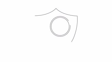 Sağlık sigortası ikonu bir kalkan, büyüteç ve tıbbi kartı içeriyor, tıbbi alanda korunmayı ve incelenmeyi simgeliyor..