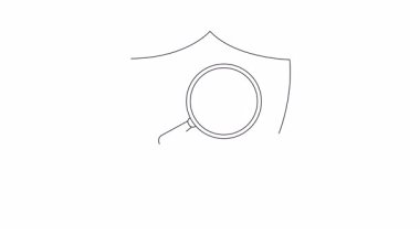 Kilit simgesi ile canlandırılmış güvenlik kalkanı, koruma ve veri gizliliğini sembolize ediyor. Siber güvenlik, teknoloji ve işle ilgili içerik için mükemmel.