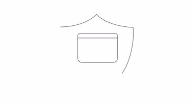 Çevrimiçi tehditlere ve veri ihlallerine karşı korumayı simgeleyen basit ama güçlü bir siber güvenlik kalkanı ikonu. Web siteleri, sunumlar ve güvenlikle ilgili içerik için ideal.