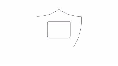 Bir siber güvenlik kalkanı bilgisayar ekranındaki verileri tehditlerden ve saldırılardan korur, çevrimiçi güvenlik ve mahremiyet sağlar.