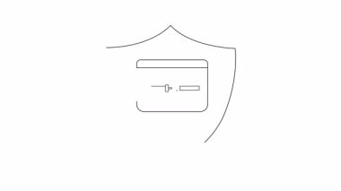 Bilgisayarı koruyan siber güvenlik ve veri korumasını sembolize eden bir kalkan tasviri. Teknoloji ve güvenlikle ilgili içerik için ideal.