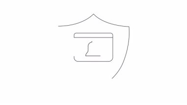 Kalkan içinde bir çan simgesi, güvenli uyarıları ve uyarıları sembolize ediyor. Güvenlik, teknoloji ve iletişim kavramları için ideal.