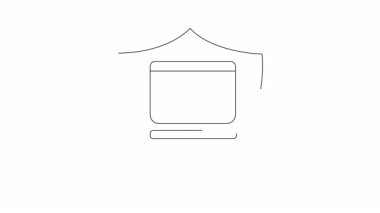 Güvenli online alışverişi temsil eden animasyon kalkan simgesi. E-ticaret işlemleri için koruma ve güvenliği simgeler, müşteri güveni ve veri güvenliğini sağlar.