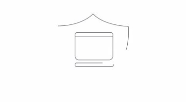 Yüzük gösteren bir web sitesini koruyan bir kalkanın yer aldığı güvenli çevrimiçi alyans alışverişinin kavramsal bir çizimi. E-ticaret ve güvenlik temaları için ideal.