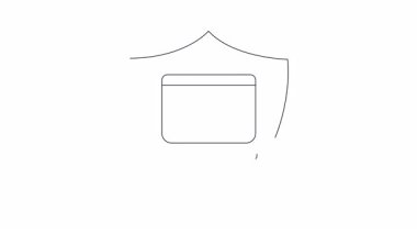 Bir web sitesi güvenlik kalkanı simgesi korumayı simgeler. Siber güvenliği, veri gizliliğini ve güvenli çevrimiçi ortamları resmetmek için ideal. Dijital güvenlik içeriğini arttır.