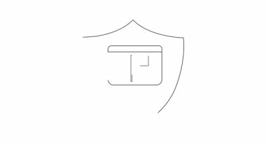 Web sitesi güvenliğinin görsel bir temsili, bir bilgisayarı koruyan bir kalkan tarafından sembolize ediliyor. Çevrimiçi koruma ve veri güvenliğini göstermek için ideal.