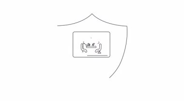 Siber güvenlik kalkanı konsepti. Siber tehditlere ve kırılganlıklara karşı güçlü bir savunmayla veri ve ağ korumasını resmediyor. Dijital varlıklar için güvenlik.