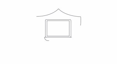 Ekranda bulmaca parçası olan bir dizüstü bilgisayarın yer aldığı bir siber güvenlik kalkanı, veri koruması ve güvenlik çözümlerini sembolize ediyor.