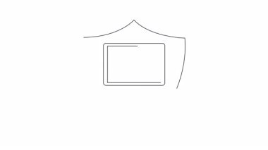 Siber güvenliğin görsel bir temsili, yükselen grafiği gösteren bir dizüstü bilgisayarla bir kalkan, dijital varlıkların korunmasını ve çevrimiçi büyümeyi sembolize ediyor.