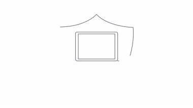 Bilgisayarı koruyan bir kalkan, veri koruması ve çevrimiçi güvenliği sembolize eden siber güvenliğin görsel bir temsili..