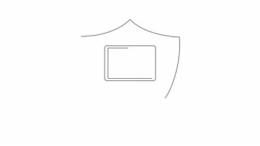 Siber güvenlik aşısı illüstrasyon konsepti, dijital sistemlerin siber tehditlerden ve kırılganlıklardan korunmasını sembolize ediyor..