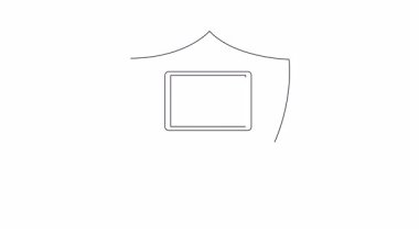 Kalkanın içindeki bir dizüstü bilgisayarın tasviri, veri gizliliğini ve çevrimiçi güvenliği simgeliyor. Siber güvenlik, veri koruması ve dijital güvenlik için ideal.