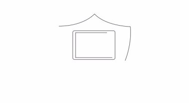 Kalkanın içindeki dizüstü bilgisayar veri korumasını sembolize eder. Güvenlik, teknoloji ve gizlilik teması için ideal. Çok yönlü kullanım için temiz, minimalist tasarım.