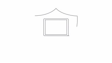 Veri güvenliğinin görsel bir temsili, verileri gösteren bir dizüstü bilgisayarla bir kalkan, dijital bilginin ve teknolojinin korunmasını simgeliyor.