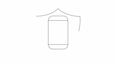 Dijital adalet ve hukuki teknolojiyi sembolize eden, adalet terazisi ile korunan akıllı bir telefonun dijital bir çizimi..