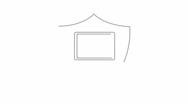 Kalkanın içinde güvenlik kamerası olan bir laptop. Çevrimiçi gizliliği ve gözetlemeden korunmayı simgeliyor. Sağlam güvenlik önlemleriyle çevrimiçi olun.